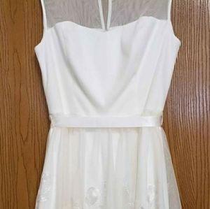 David's Bridal (db studios) Short Wedding Gown